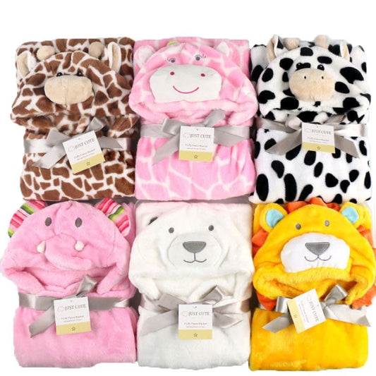 Baby fleece badhanddoek, badjas met capuchon