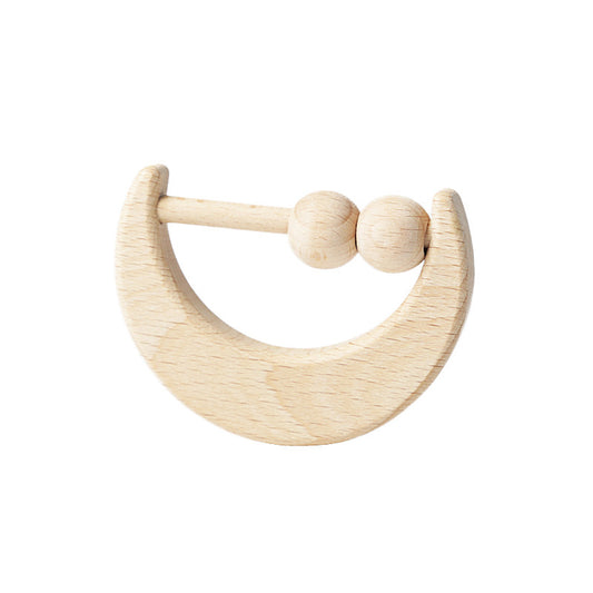 Moon Beech Baby Rattle