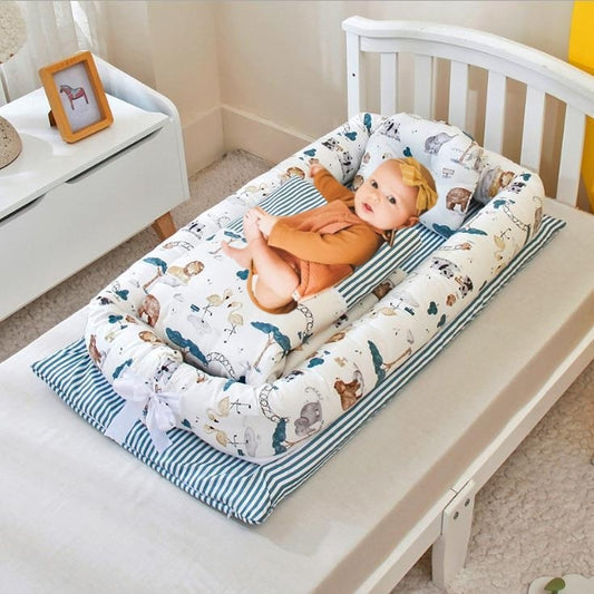 Babybedje Anti-druk Pasgeboren Opvouwbaar Draagbaar Babybedje Middenbed Baby Matras Bionic Reisbedje