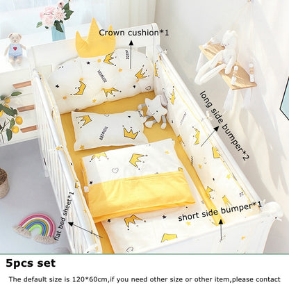 Crown Cushion Babybed Omringend Beddengoedset