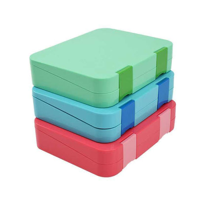 Cute Portable Double Button Lunch Box