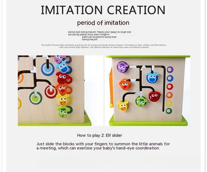 Happy Farm Game Box Bead-stringing Toy Treasure Chest Complex Beaded Baby Large Baby Children Educational Toys