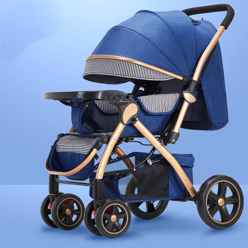 Kinderwagens zijn licht en gemakkelijk op te vouwen